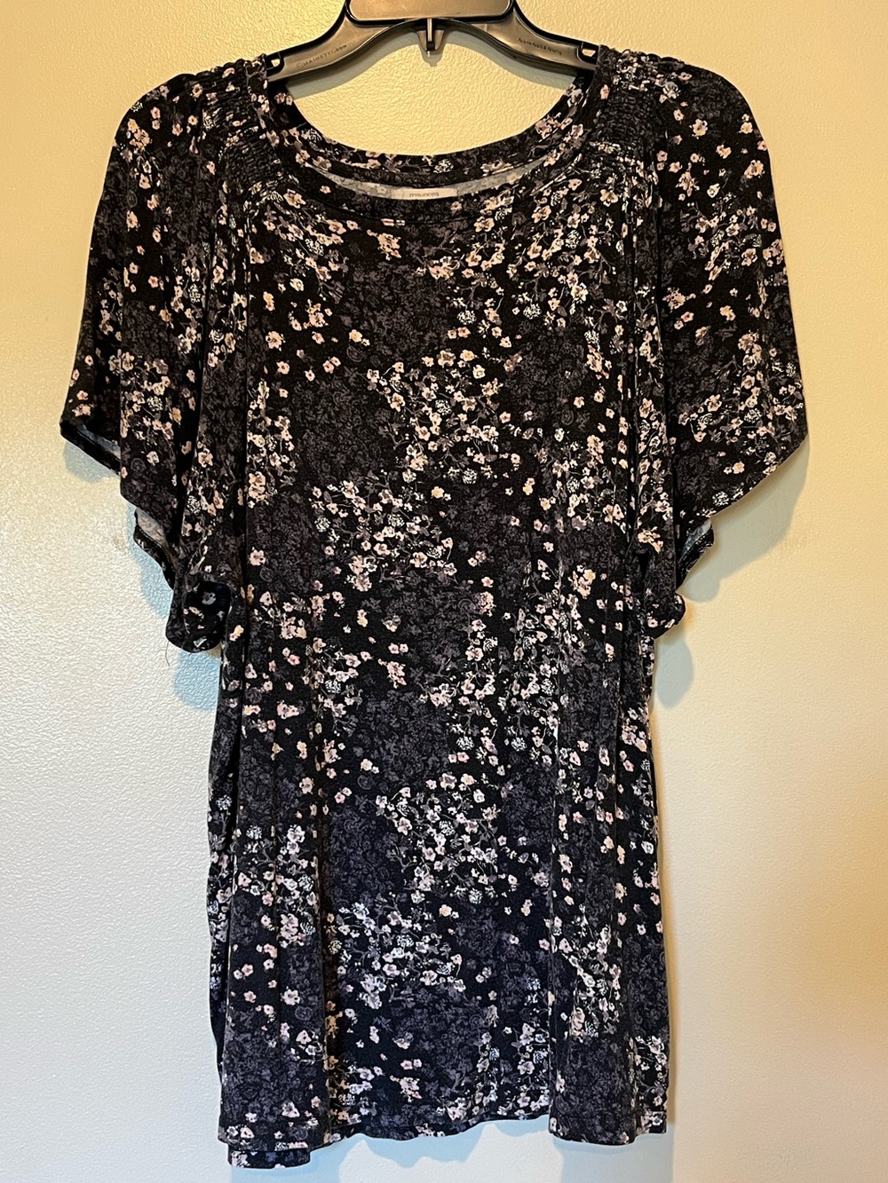 Maurices Floral Flutter Sleeve Top